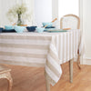 Natural and White Cabana Stripe