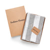 Grey and White Cabana Stripe