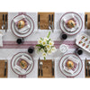 Burgundy and White Farmhouse