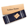 White and Navy French Stripe