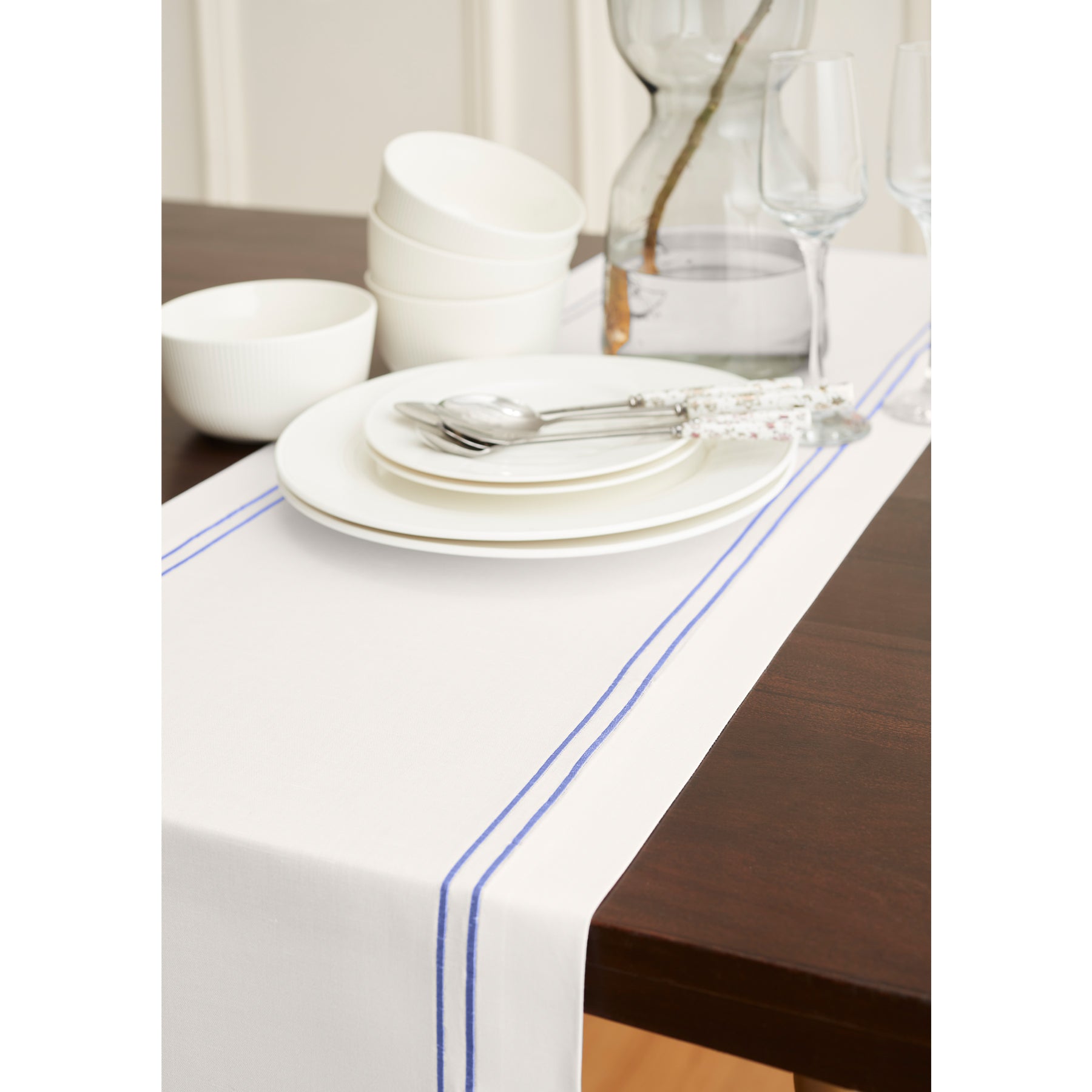 White and Provence Blue Positano