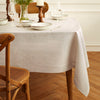 Natural and White Narrow Stripe