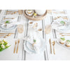 Grey and White French Stripe