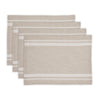 White and Natural French Stripe