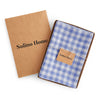 Hydrangea Blue Gingham