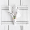 Grey and White French Stripe
