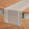 White and Natural French Stripe