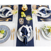 Navy/Silver Shimmer Border