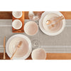 White and Natural French Stripe