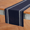White and Navy French Stripe