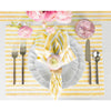 Primrose Yellow and White Amalfi Stripe