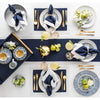 Navy/Silver Shimmer Border