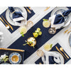 Navy/Silver Shimmer Border