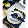 Navy/Silver Shimmer Border