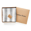Grey and White Cabana Stripe