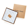 Sky Blue & White Capri Stripe