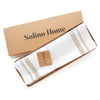 Natural and White French Stripe