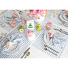 Sky Blue and White Amalfi Stripe