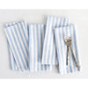 Sky Blue and White Amalfi Stripe