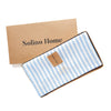 Sky Blue and White Amalfi Stripe