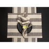 Black and Natural Cabana Stripe