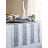Grey and White Cabana Stripe