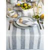 Grey and White Cabana Stripe