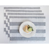 Grey and White Cabana Stripe