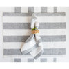 Grey and White Cabana Stripe