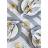 Grey and White Cabana Stripe