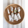 Natural and White Cabana Stripe