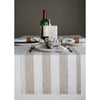 Natural and White Cabana Stripe