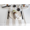 Natural and White Cabana Stripe