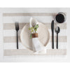 Natural and White Cabana Stripe