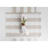 Natural and White Cabana Stripe