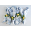 Sky Blue and White Cabana Stripe