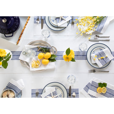 Navy & White