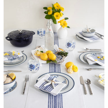 Navy & White