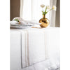 Natural and White French Stripe