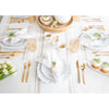 Natural and White French Stripe