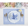 Hydrangea Blue Gingham
