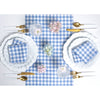 Hydrangea Blue Gingham