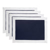 Navy/Silver Shimmer Border