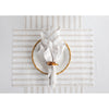 Natural & White Capri Stripe