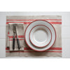 Red and Natural French Stripe