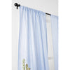 Sky Blue and White Amalfi Stripe