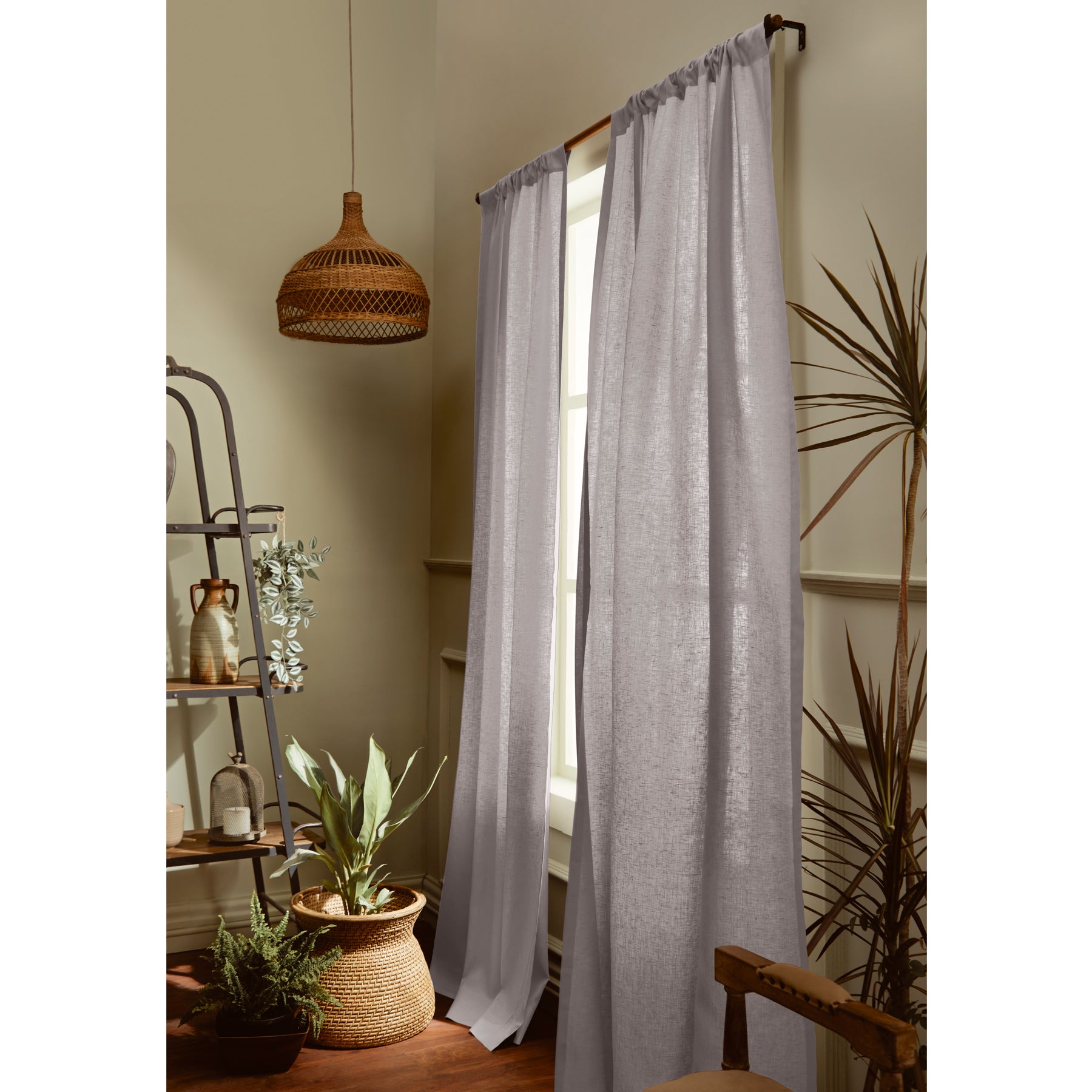 Cortinas de Lino: Las más Bonitas y Elegantes - Nomad Bubbles  Linen  curtain panels, Curtains living room, Linen curtains living room