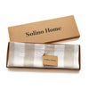 Natural and White Cabana Stripe