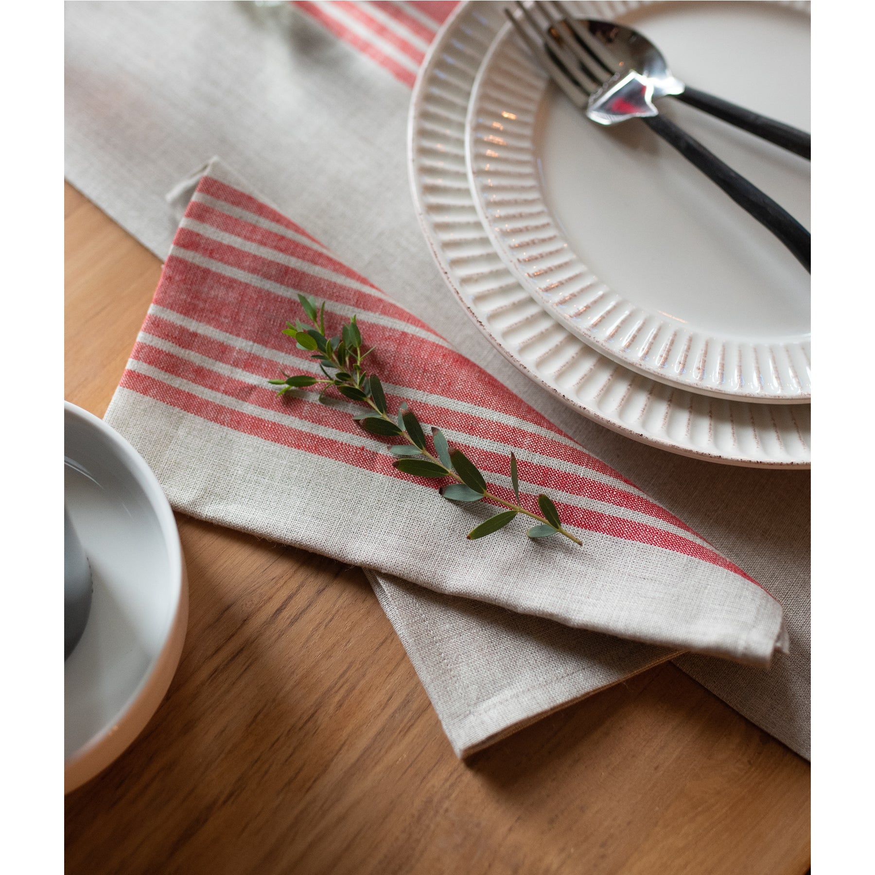 Red and Natural Farmhouse