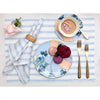 Sky Blue & White Capri Stripe
